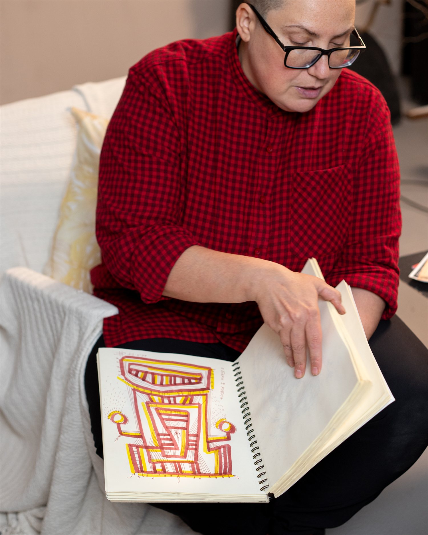 Creating angel sketches