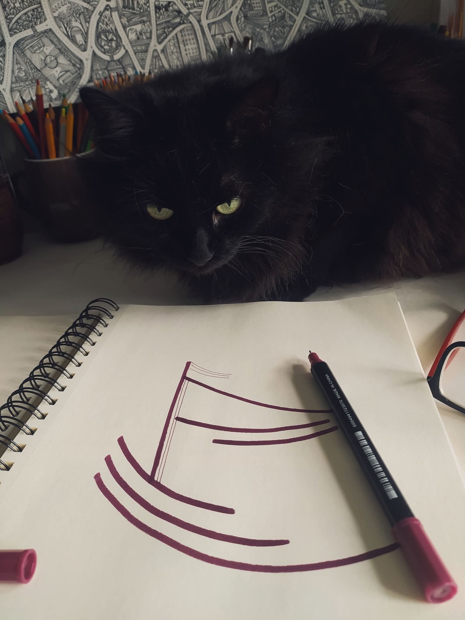 Timon Watching Pink Sketch