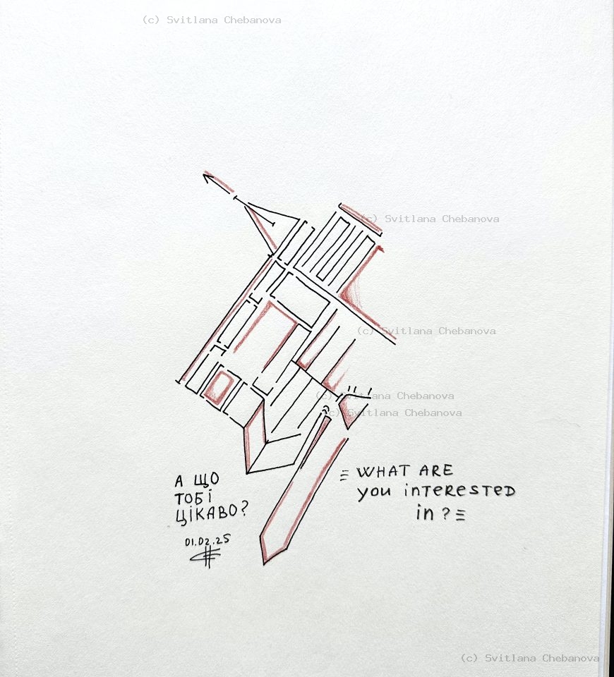 Angel artwork Day 32 - Black red pen geometric spacecraft angular form