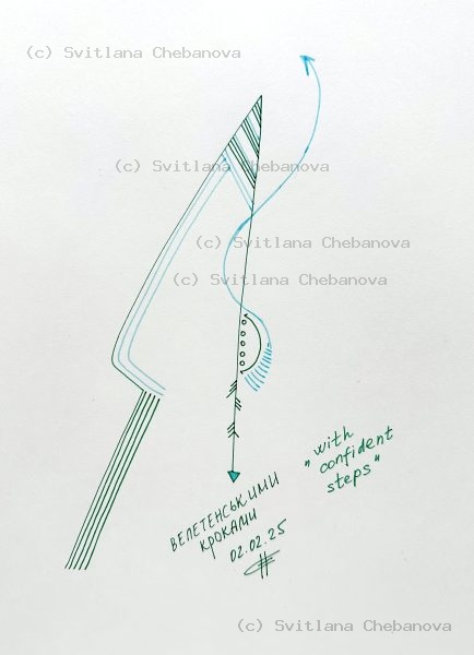 Angel artwork Day 33 - Teal green pen angular boot shoe with arrow