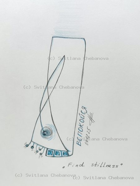 Angel artwork Day 35 - Gray pencil blue accents vertical dress robe form