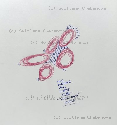 Angel artwork Day 43 - Pink rose pencil blue hatching butterfly flower ovals