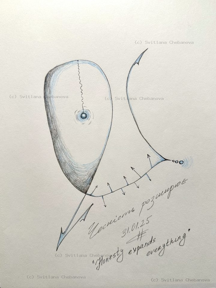 Angel artwork Day 31 - Blue gray pencil two organic seed cell forms