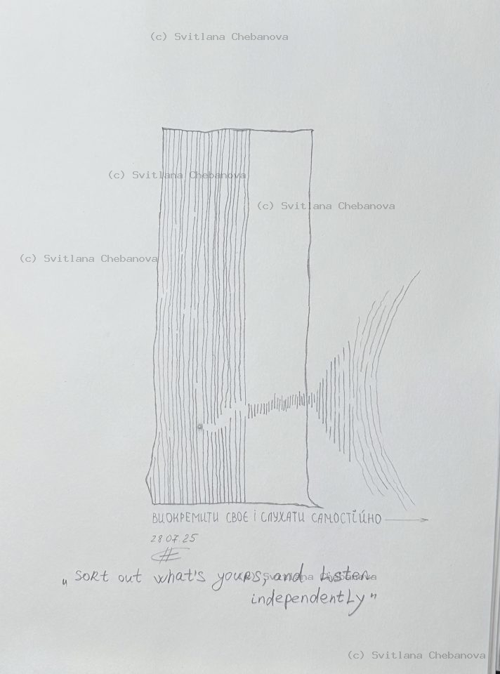Angel artwork Day 209 - Graphite pencil minimalist rectangles vertical lines discernment