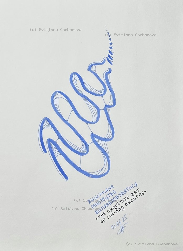 Angel artwork Day 152 - Colored pencil flowing abstract form bilingual message atmosphere