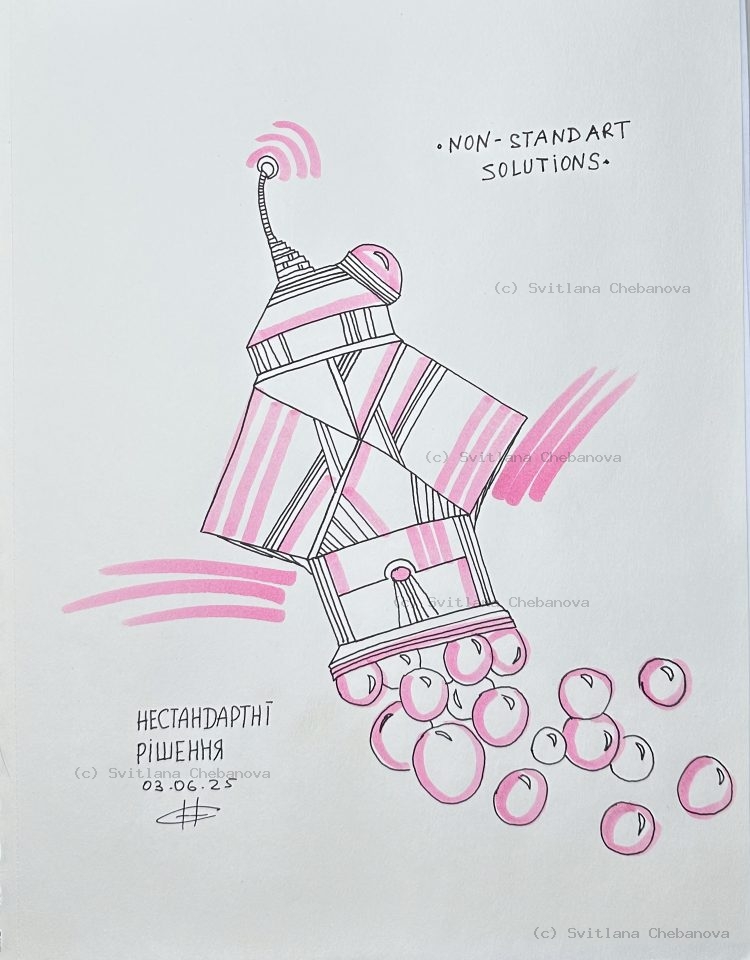 Angel artwork Day 154 - Coral red gray colored pencil swirling spiral wave heart