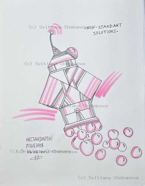 Angel artwork Day 154 - Coral red gray colored pencil swirling spiral wave heart