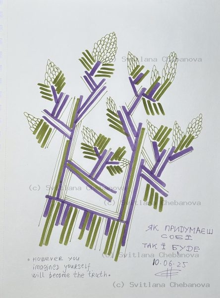 Angel artwork Day 161 - Blue purple watercolor vessels cups provision promise