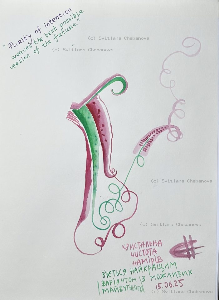 Angel artwork Day 166 - Orange yellow brown watercolor angular constellation patterns mysterious