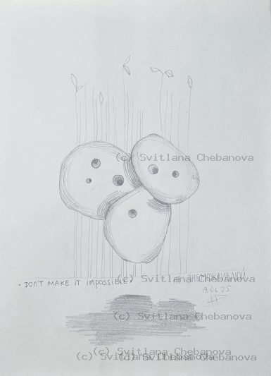 Angel artwork Day 170 - Purple pen marker organ pipes yellow sun spirals horizontal singing