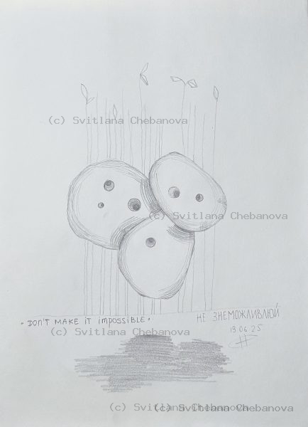 Angel artwork Day 170 - Purple pen marker organ pipes yellow sun spirals horizontal singing