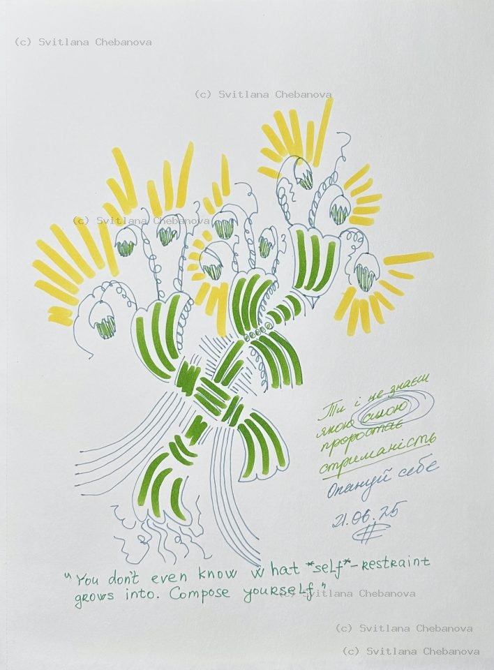 Angel artwork Day 172 - Colored pencil seashells arrangement bubbles pastel miracles